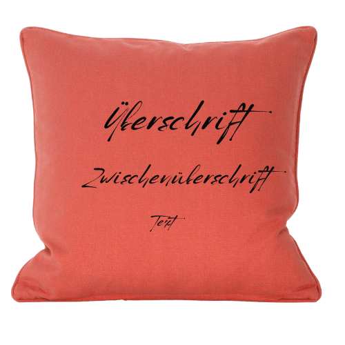 Personalisierter Textkissen
