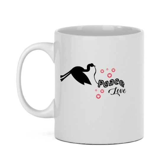 Tassen Peace & Love“ – Minimalistisches Design mit Botschaft