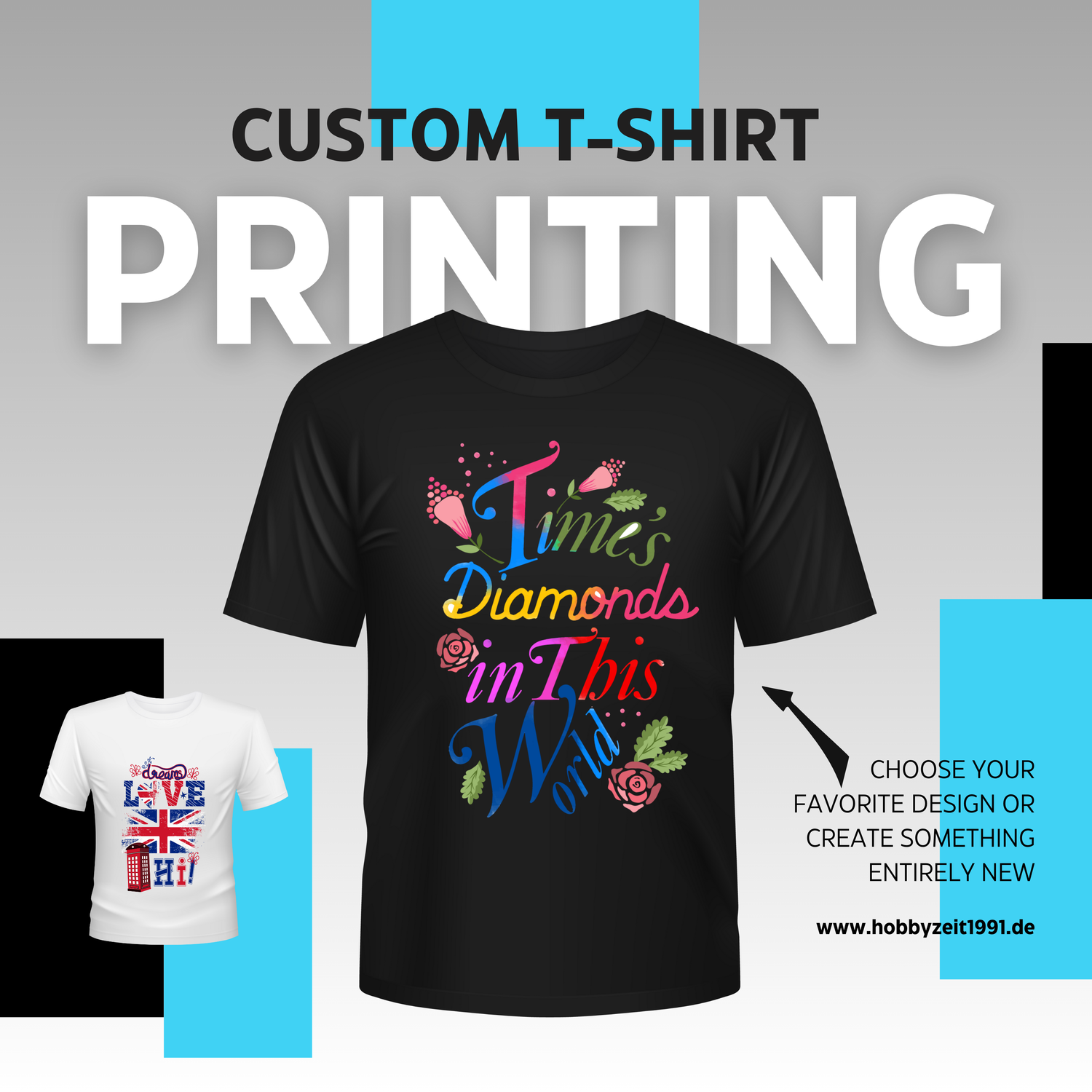 Personalisierbares T-Shirt – Damen, Herren & Kinder