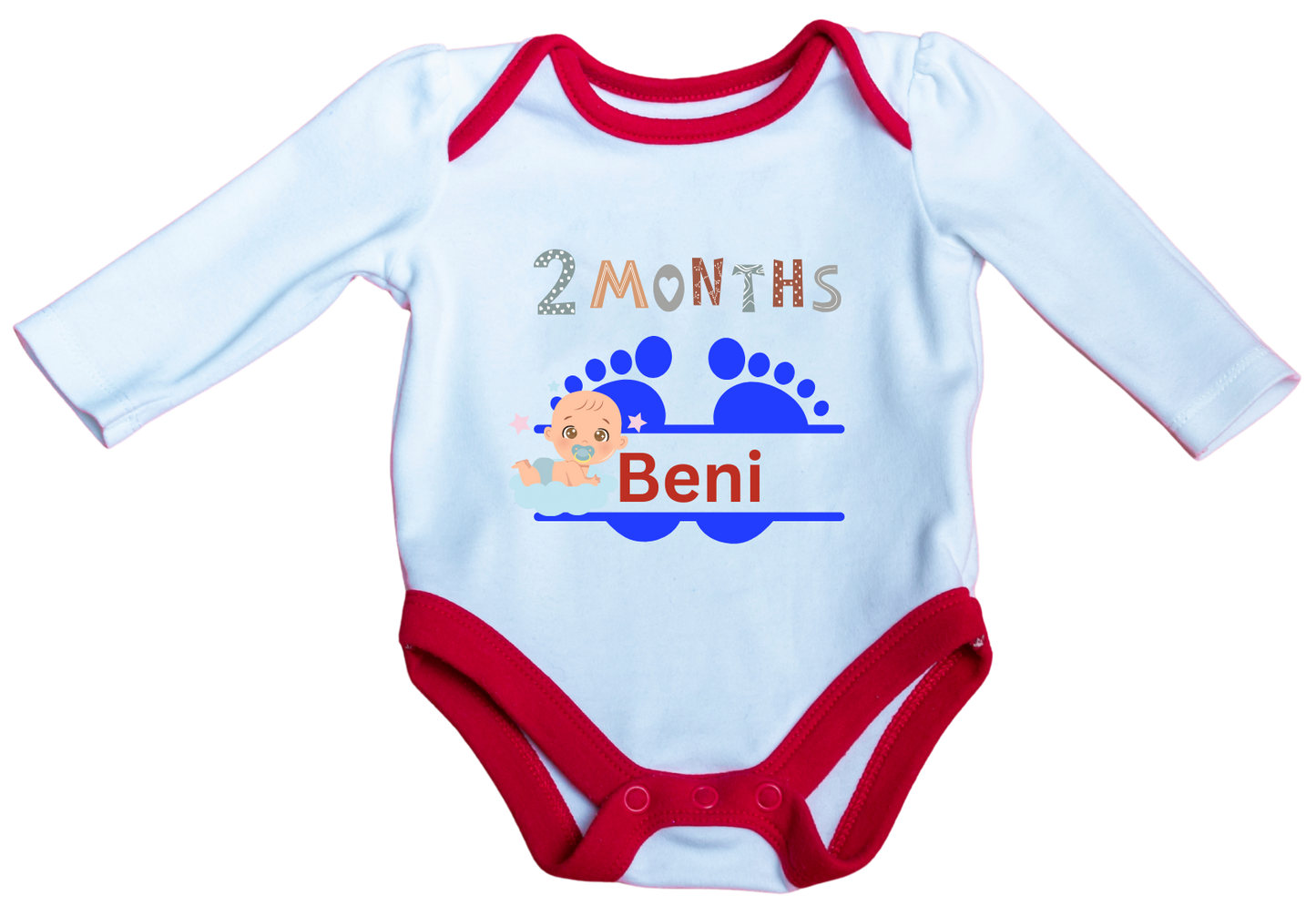 Personalisierter Baby Body mit Wunschdruck – Geschenk zur Geburt & Taufe