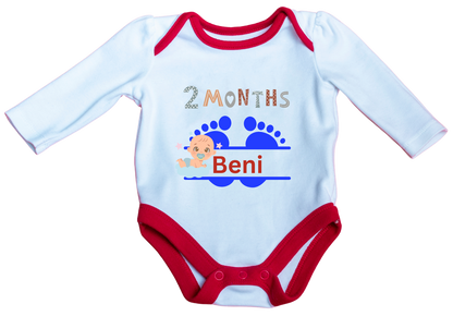 Personalisierter Baby Body mit Wunschdruck – Geschenk zur Geburt & Taufe