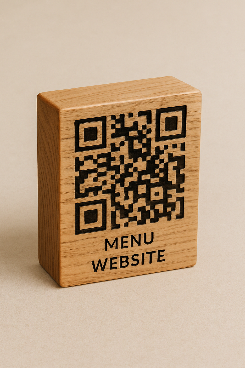 Accessoires - QR-Code-Holzblock
