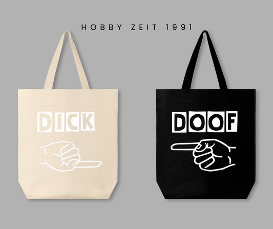Stofftaschen „DICK & DOOF“ im Set oder Einzeln