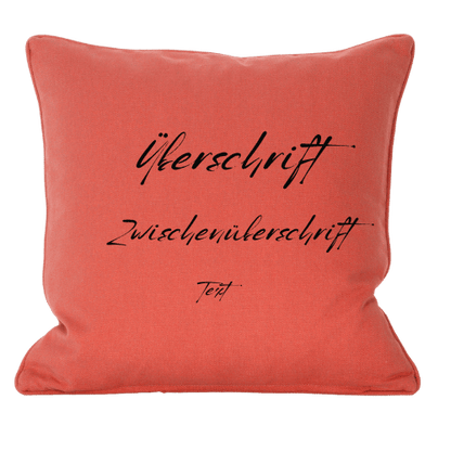 Personalisierter Textkissen