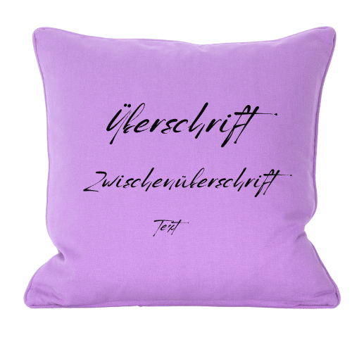 Personalisierter Textkissen