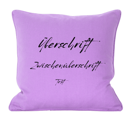Personalisierter Textkissen