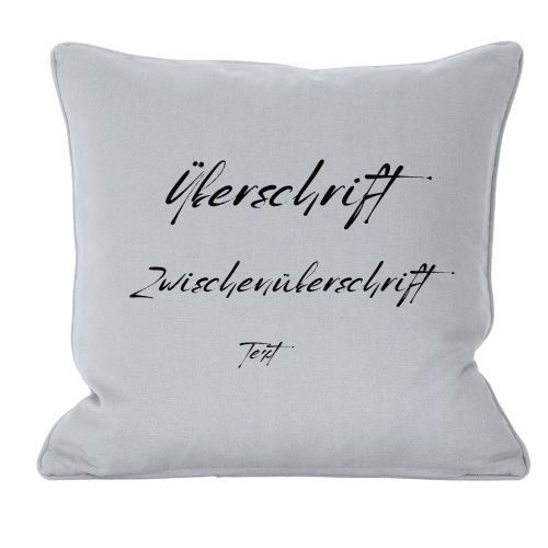 Personalisierter Textkissen