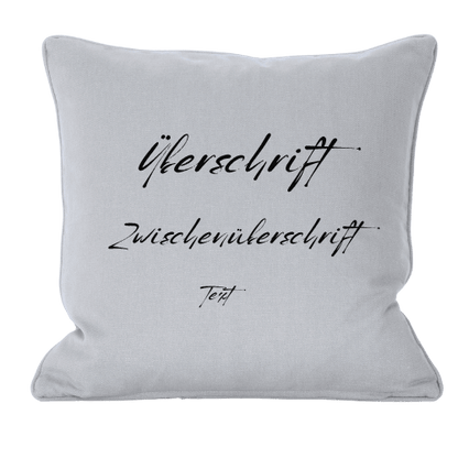 Personalisierter Textkissen