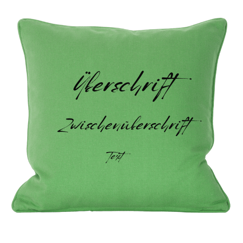 Personalisierter Textkissen