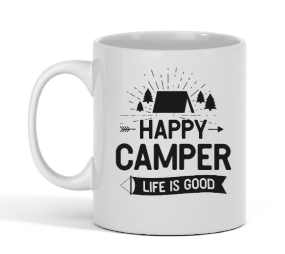 Happy Camper – Life is Good" | Geschenk für Outdoor-Fans & Abenteurer