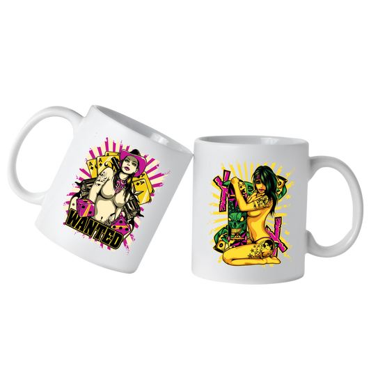 Kultige Kaffeetassen mit Tattoo-Style Art – Extravagant & Ausdrucksstark