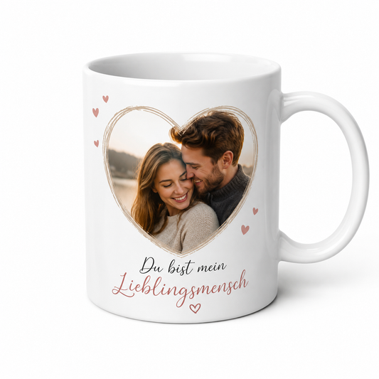 Fototasse mit Bild Name oder Spruch personalisieren