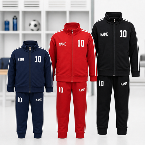 Kinder Sportanzug personalisieren ab 2 Jahre mit Name und Nummer