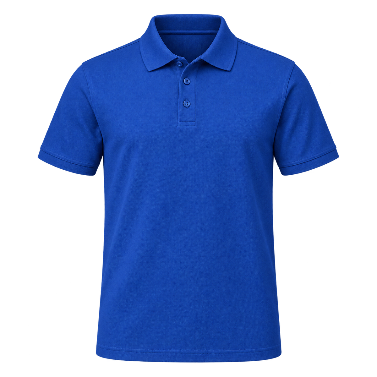 poloshirt blau – Vorderseite