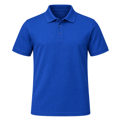 poloshirt blau – Vorderseite