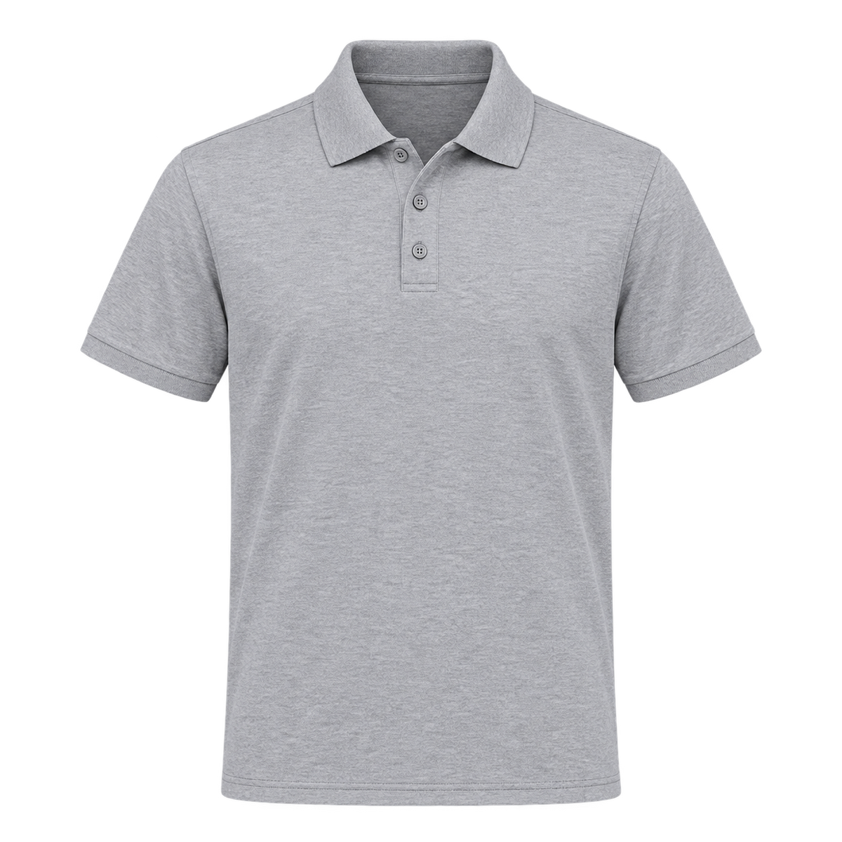 poloshirt grau – Vorderseite
