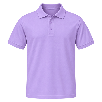 Poloshirt lila – Vorderseite