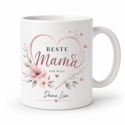 Tasse mit liebevollem personalisiertem Design